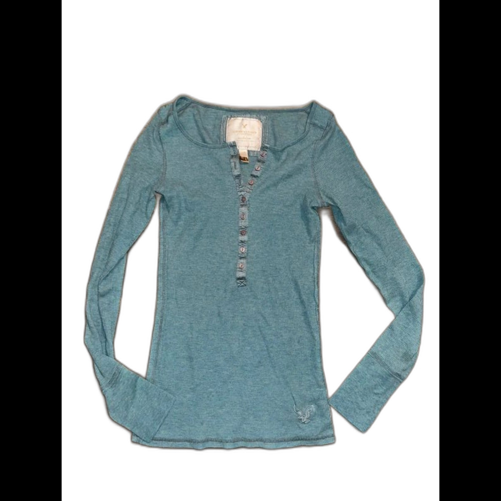Vintage y2k early 2000s Bella swan American Eagle Henley